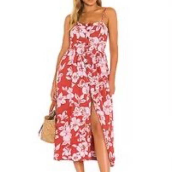 NWT FREE PEOPLE the perfect sundress in watermelon combo size XS/S - Picture 2 of 13